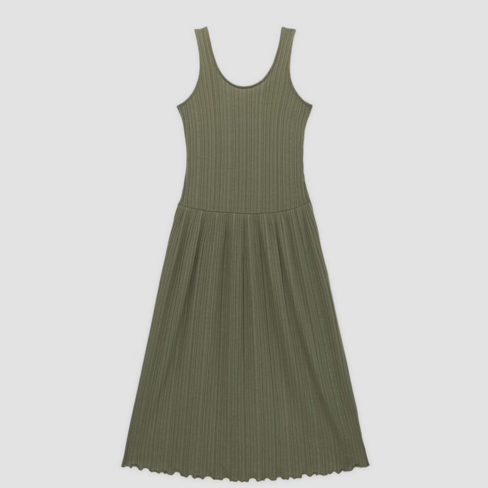 Everlane Rib Soft Knit Scoop-Neck Dress